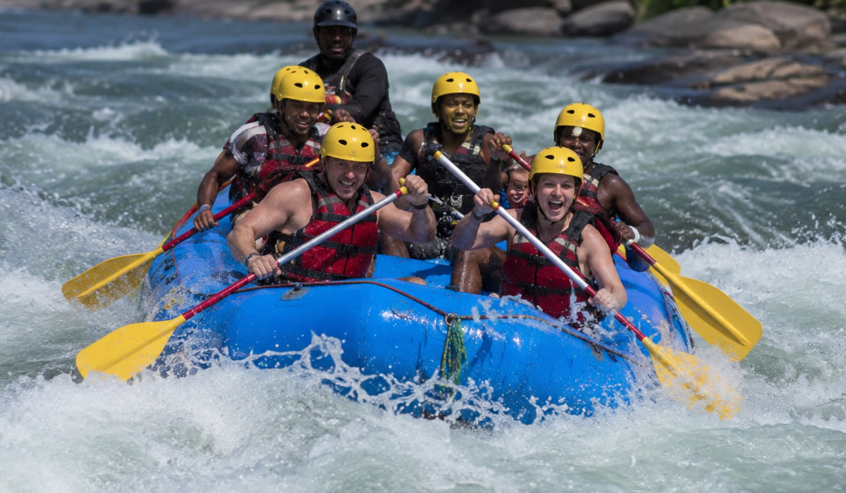 White Water Rafting on River Nile in Uganda